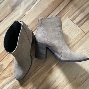 Tan Suede Ankle Boots